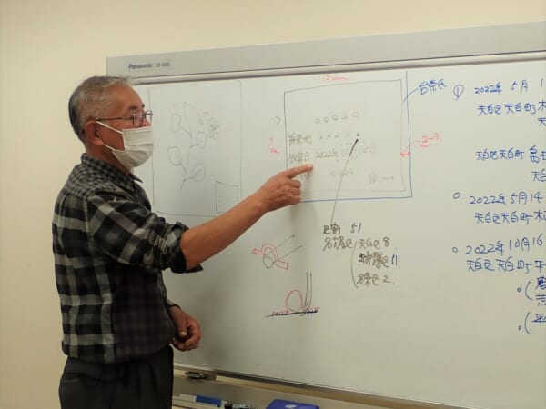 講師は愛知植物の会会員・名古屋市動物実態調査に係る専門家会合委員の村松正雄先生